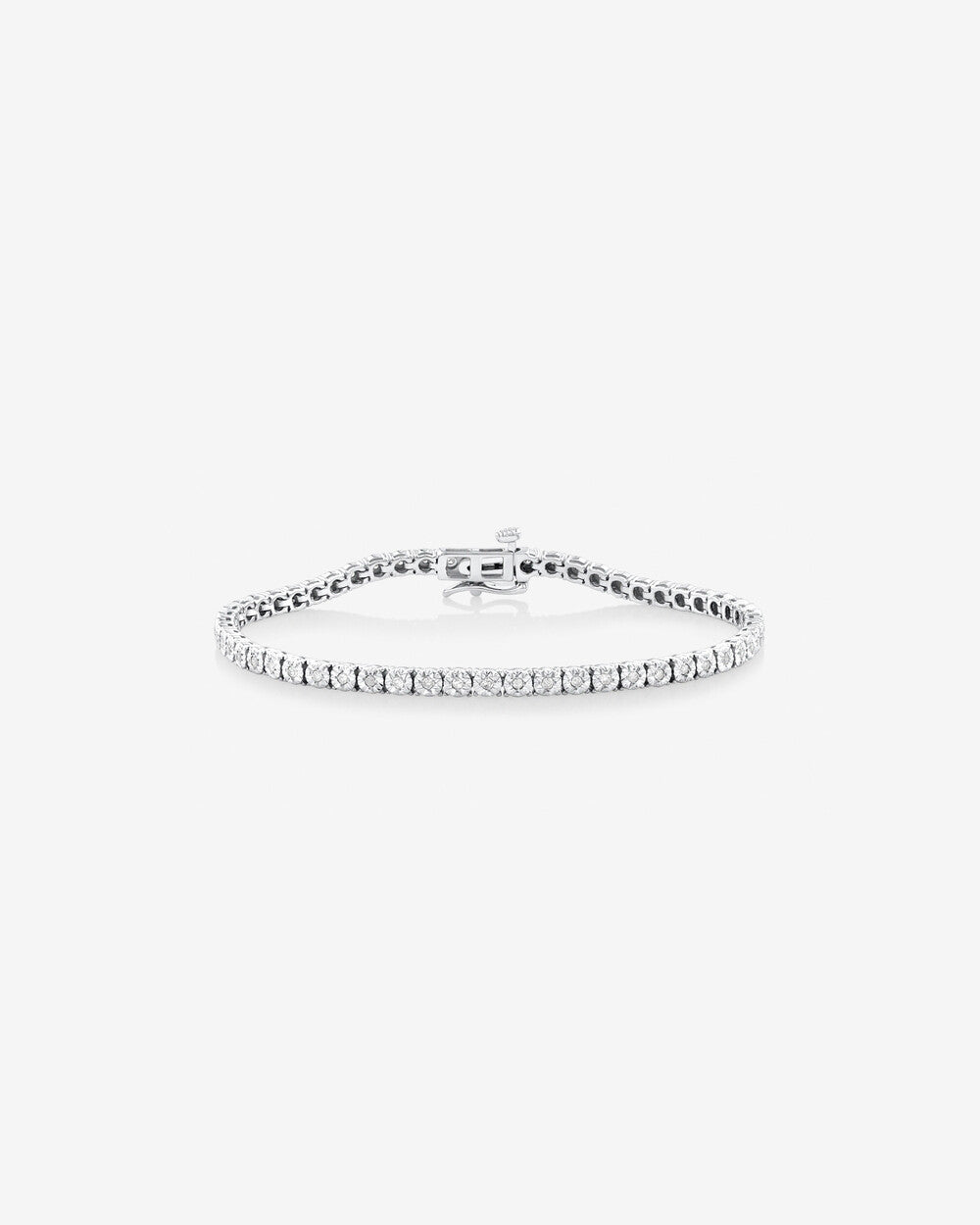 Classic Lab-Grown Diamond Tennis Bracelet in White Gold