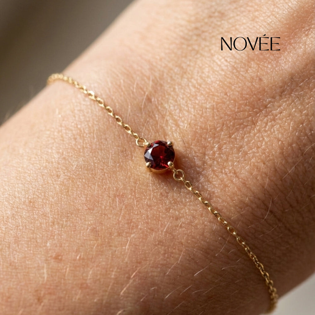 Scarlet Ruby Bracelet in 9K Yellow Gold My Store