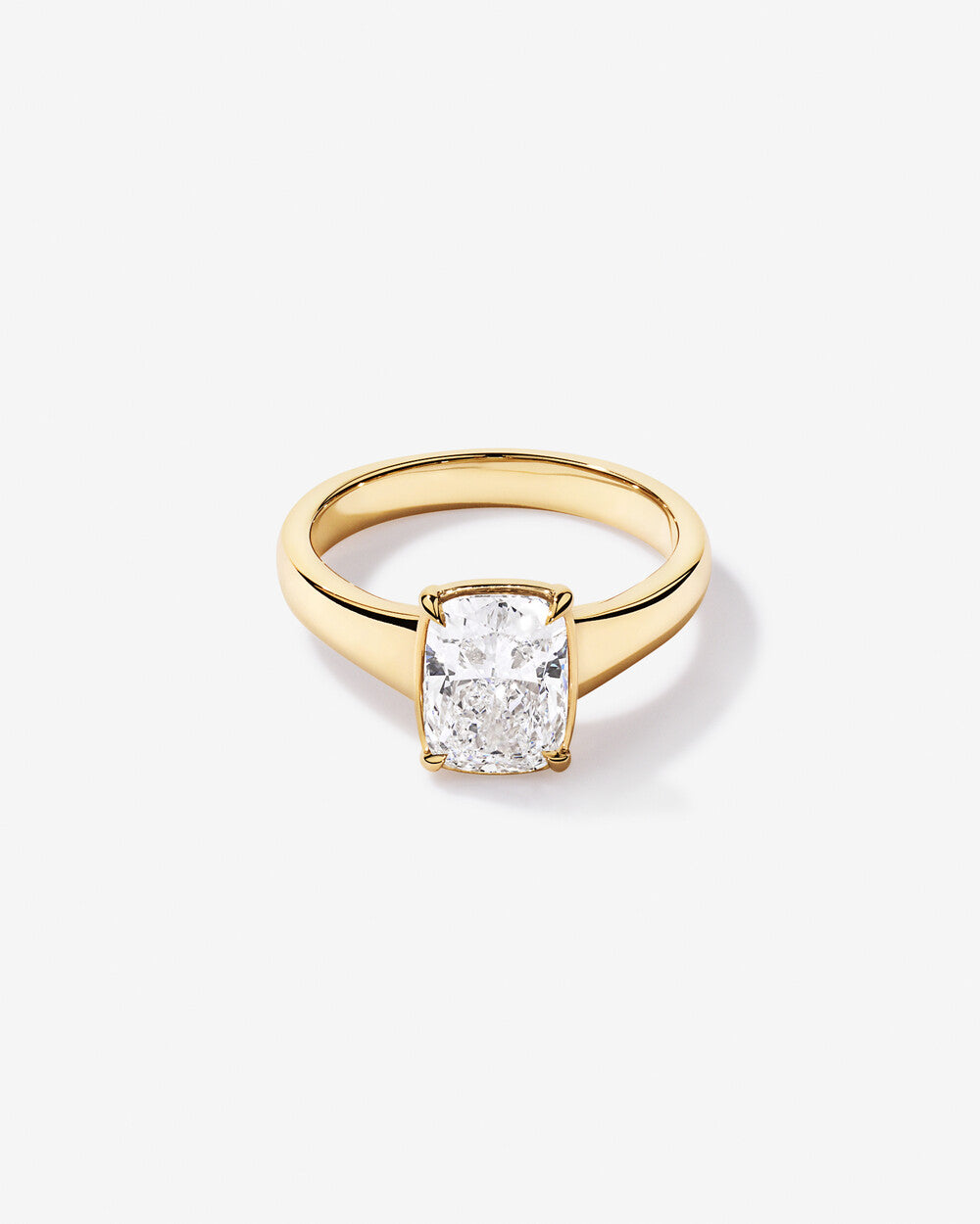 Velours Cushion Cut Lab Grown Diamond Engagement Ring in 14K Yellow Gold My Store