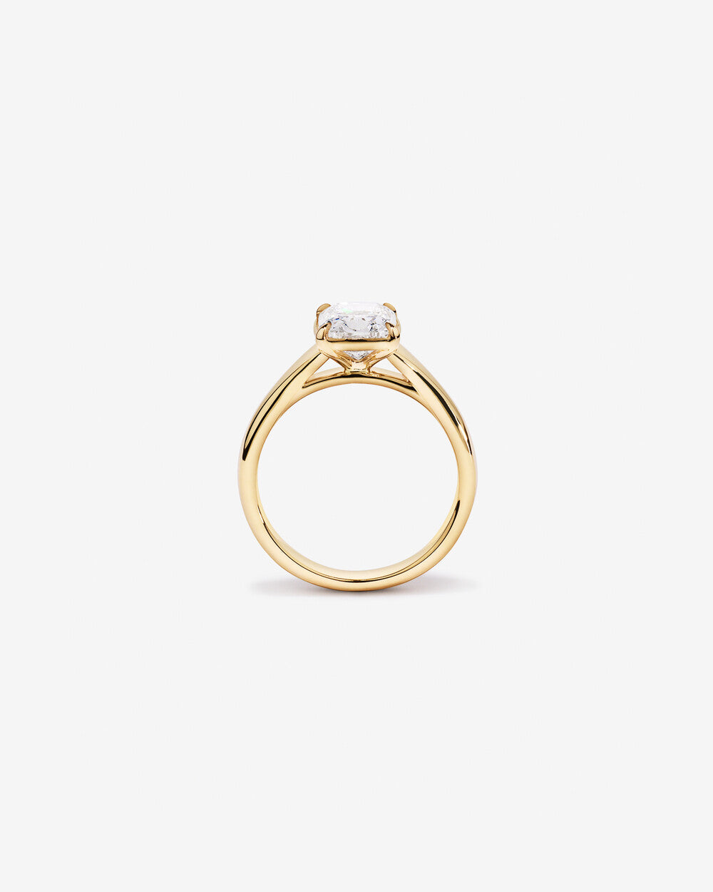 Velours Cushion Cut Lab Grown Diamond Engagement Ring in 14K Yellow Gold My Store