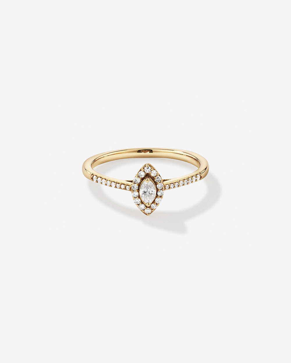 Étoile Marquise Cut Lab Grown Diamond Engagement Ring in 14K Yellow Gold My Store