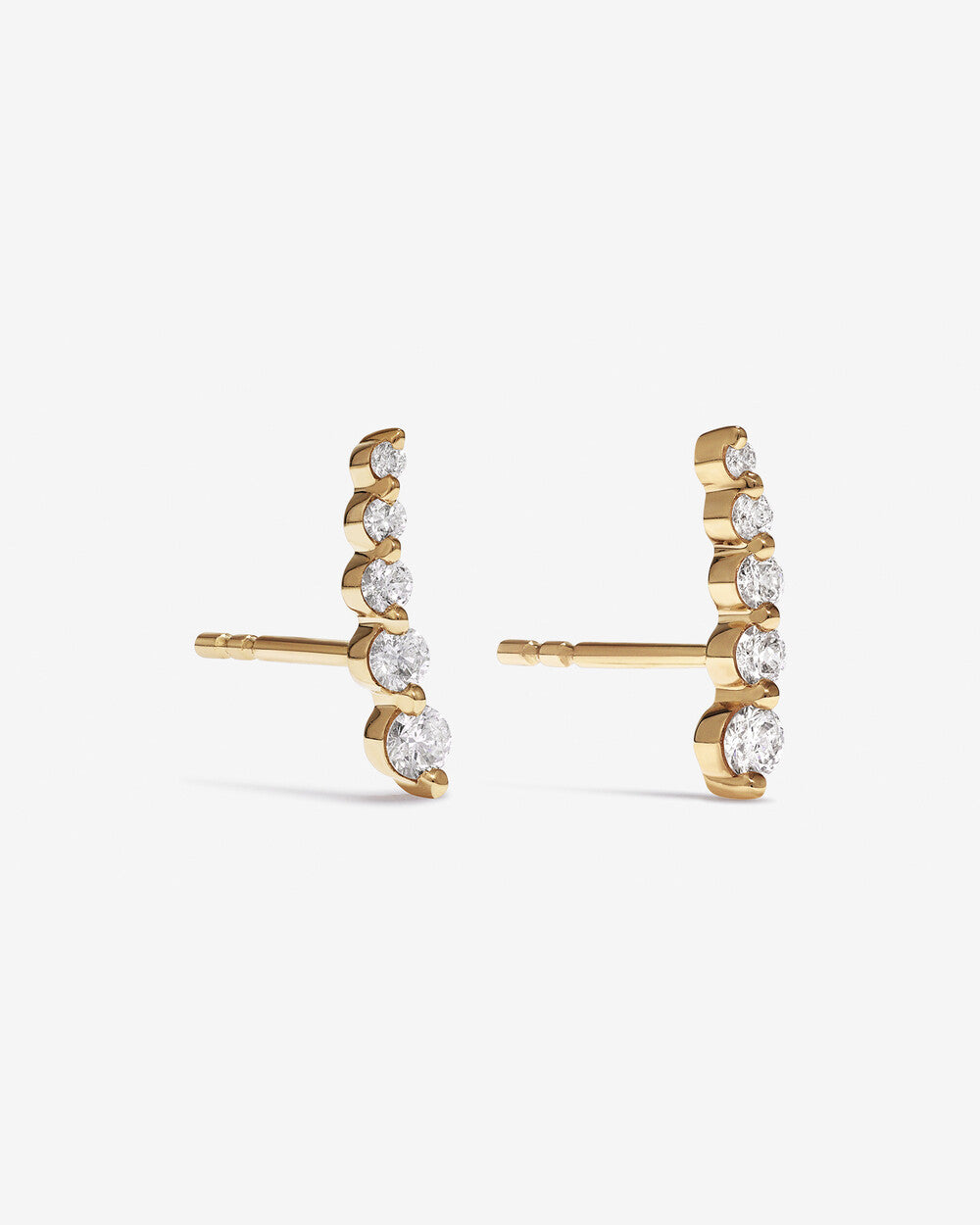 Éclat Lab Grown Diamond Stud Earrings in 14K Yellow Gold My Store