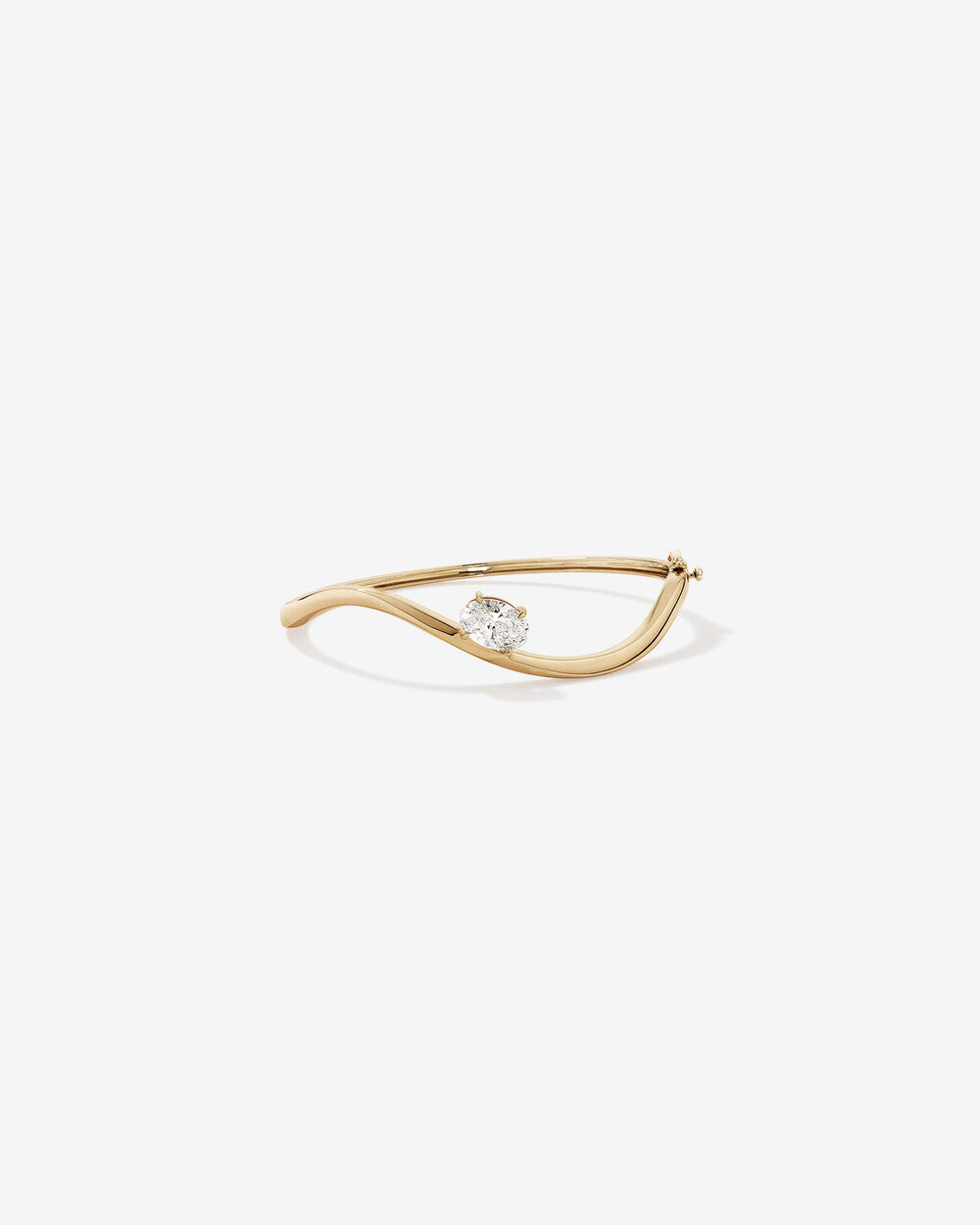 Arc Lab Grown Diamond Bangle Bracelet in 14K Yellow Gold My Store