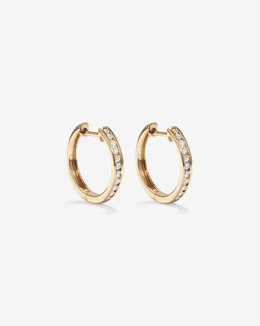 Nimbus Lab Grown Diamond Hoop Earrings in 18K Yellow Gold My Store