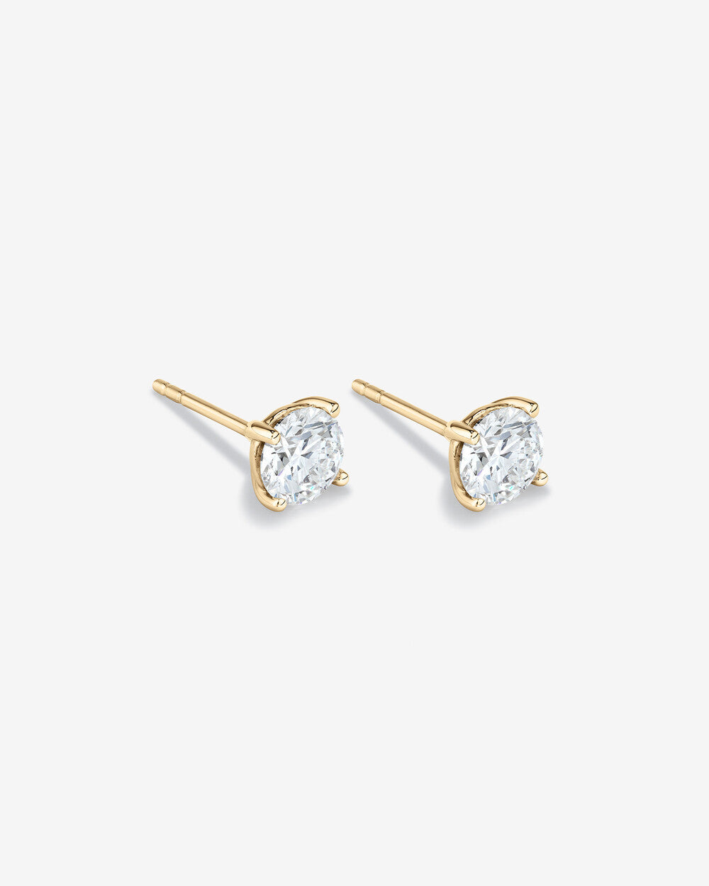 Classic Round Lab Grown Diamond Stud Earrings