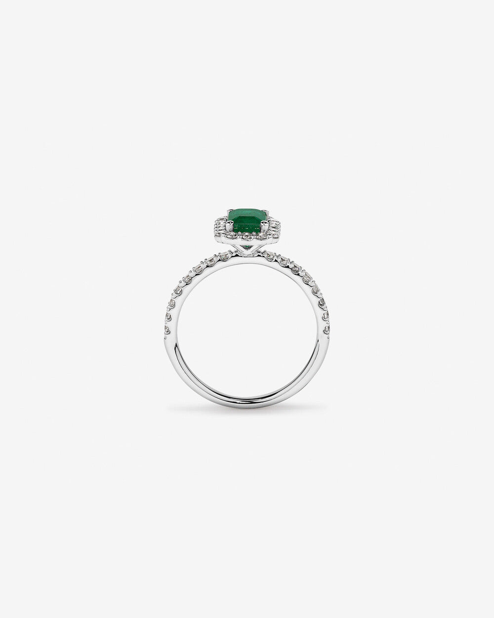 Prestige Emerald Cut Lab Grown Diamond Ring in 18K Yellow Gold My Store