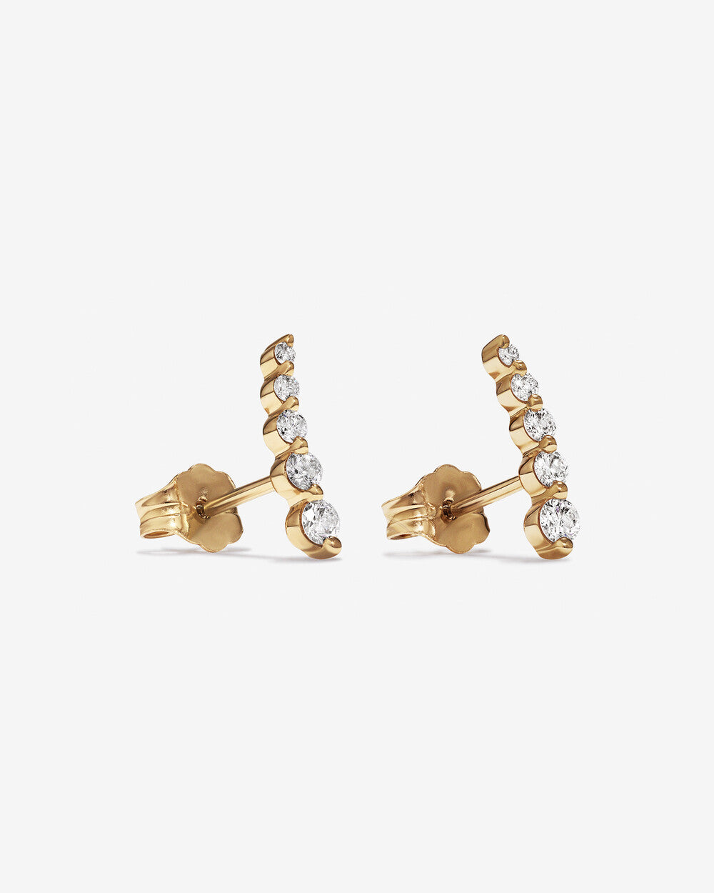 Éclat Lab Grown Diamond Stud Earrings in 14K Yellow Gold My Store