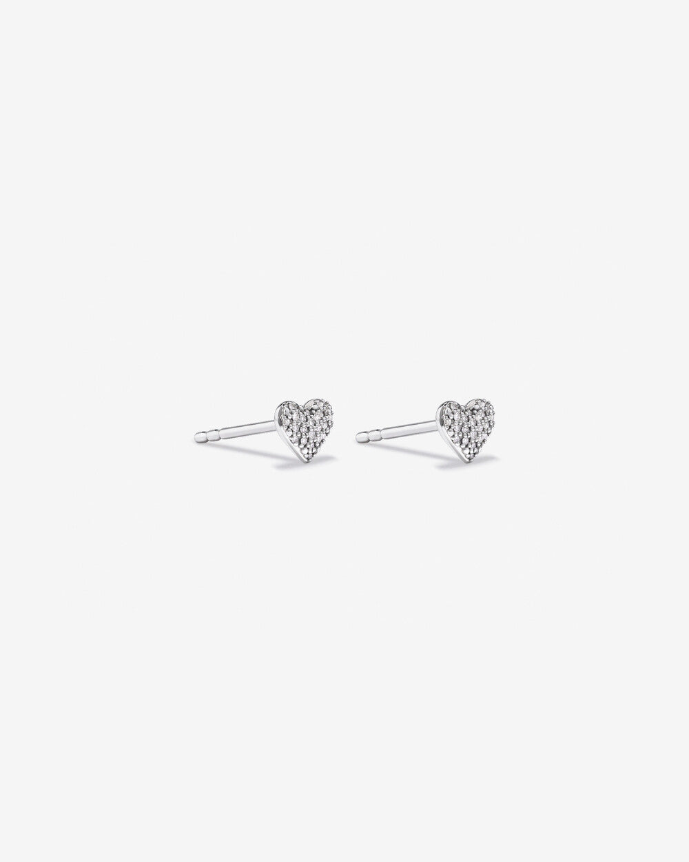 Amour Heart Cut Lab Grown Diamond Stud Earrings in 18K Yellow Gold My Store