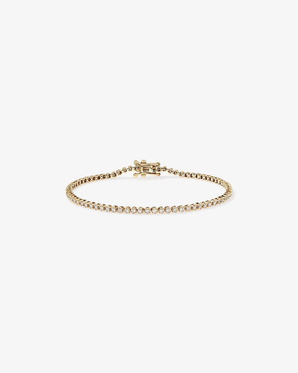 Lumière Round Brilliant Yellow Lab Diamond Tennis Bracelet in 18K Yellow Gold My Store