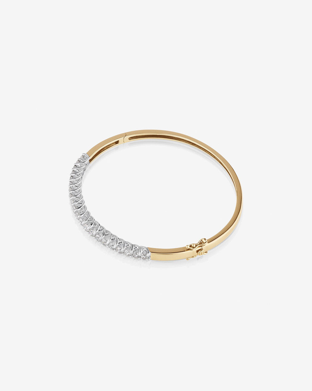 Arc Lab Grown Diamond Bangle Bracelet in 9K Yellow Gold My Store