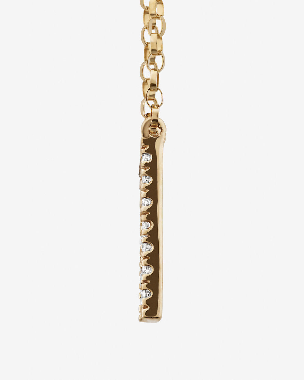 Diamond Initial "N" Pendant Necklace in Gold – Lab Grown Diamonds