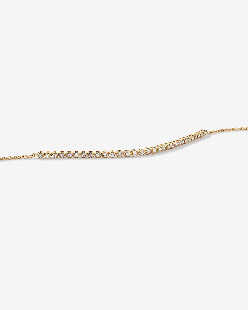 Dainty Lab-Grown Diamond Tennis Bracelet in Yellow Gold