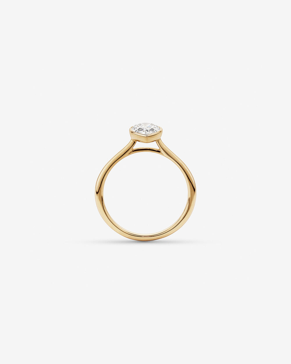 Aurora Pear-Bezel Lab Diamond Ring