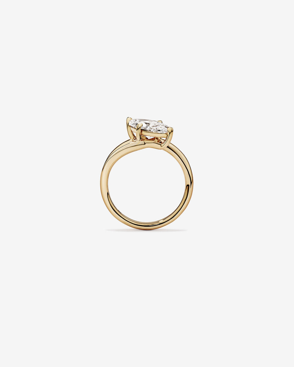 Étoile Marquise Cut Lab Grown Diamond Engagement Ring in 14K Yellow Gold My Store