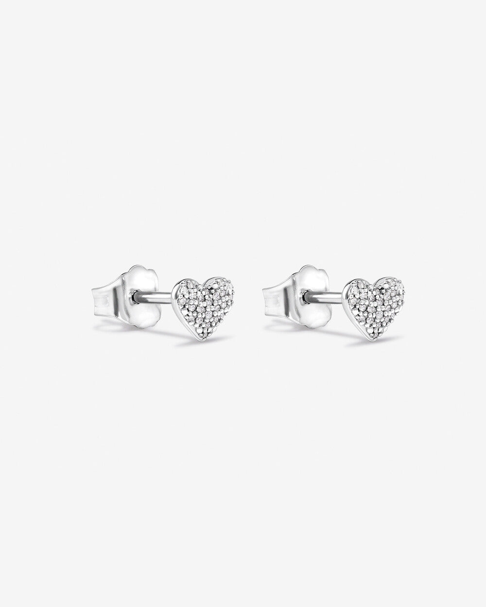 Amour Heart Cut Lab Grown Diamond Stud Earrings in 18K Yellow Gold My Store