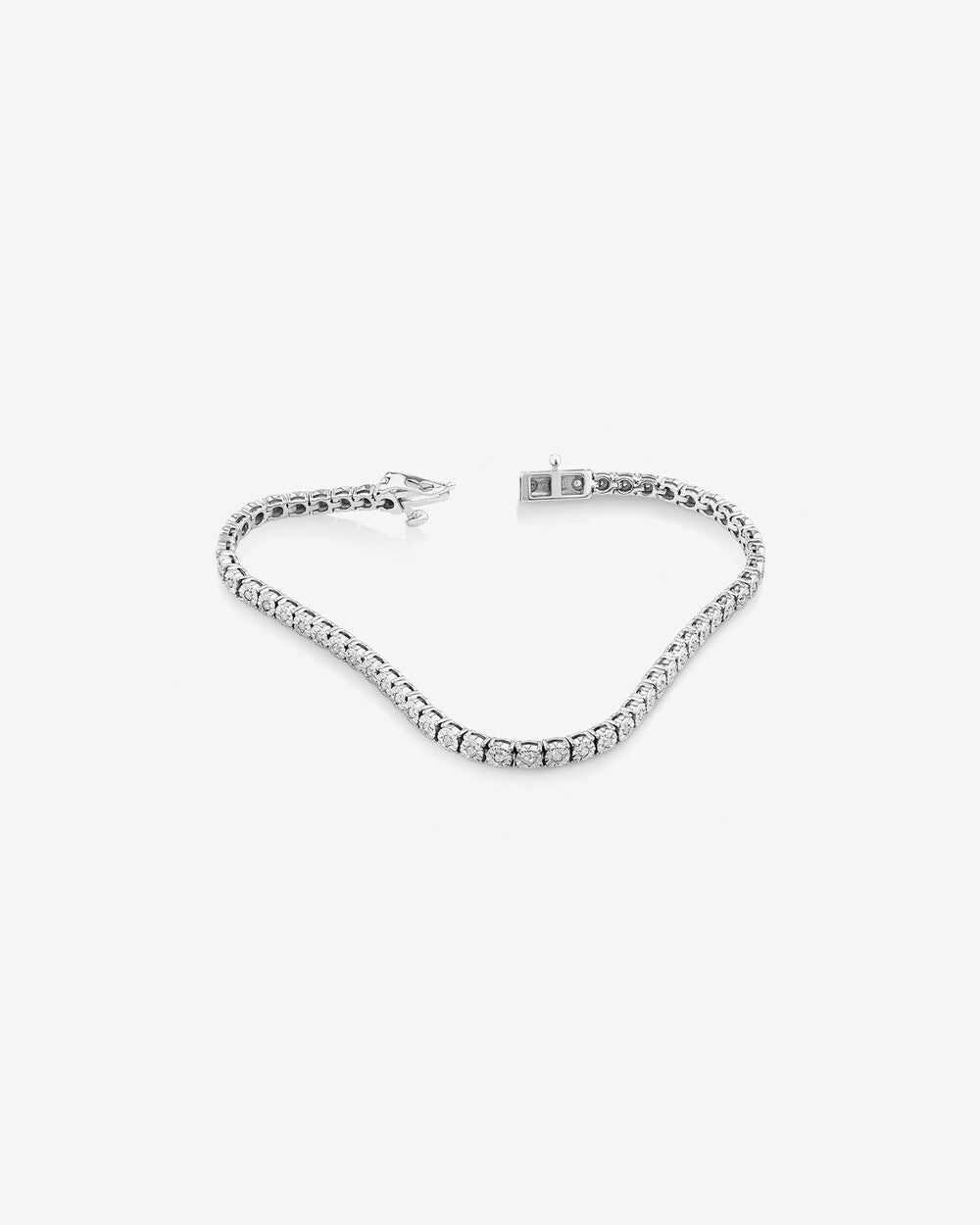 Classic Lab-Grown Diamond Tennis Bracelet in White Gold