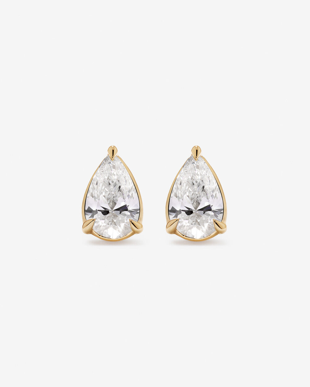 Pear Shaped Lab-Grown Diamond Necklace & Stud Earrings Set