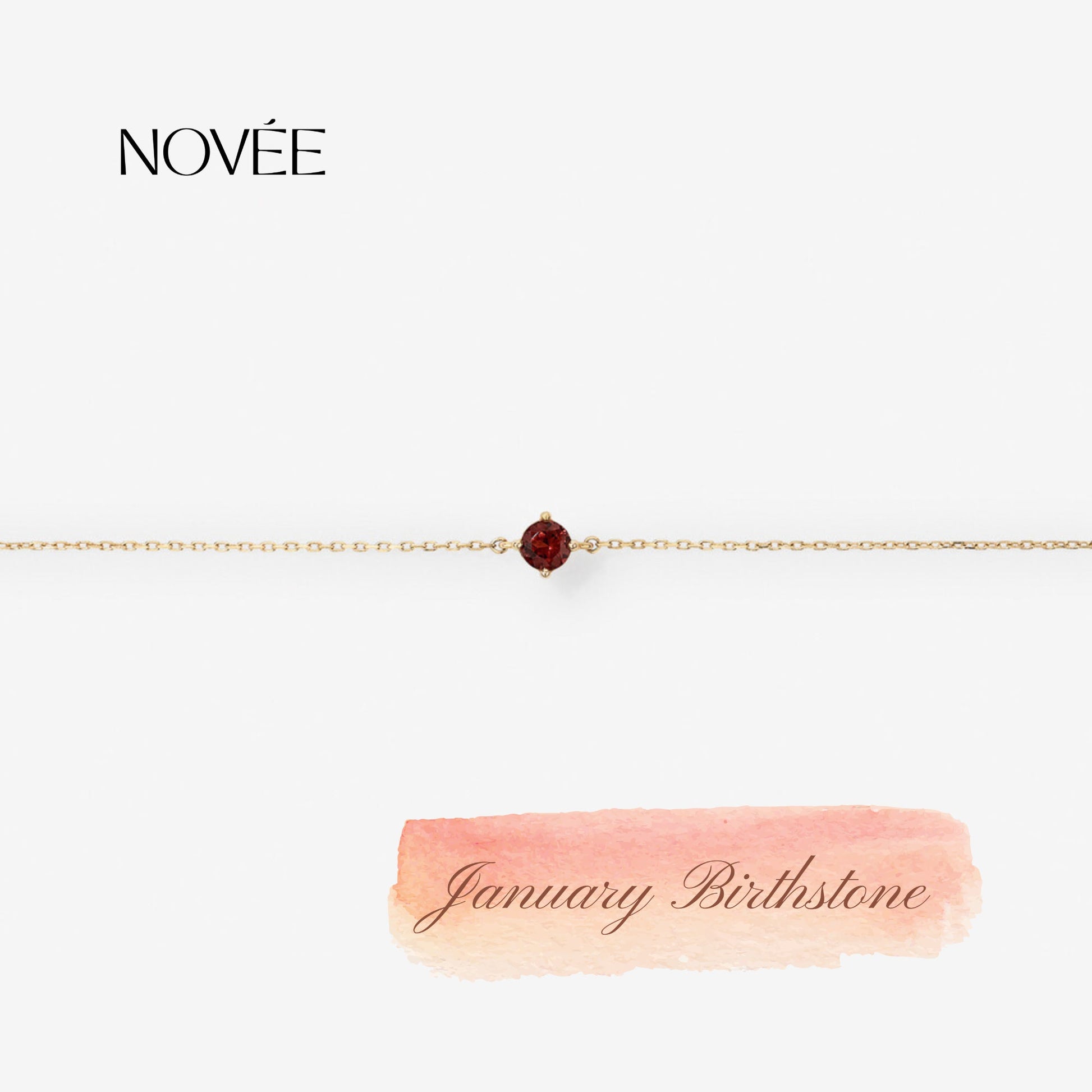 Scarlet Ruby Bracelet in 9K Yellow Gold My Store