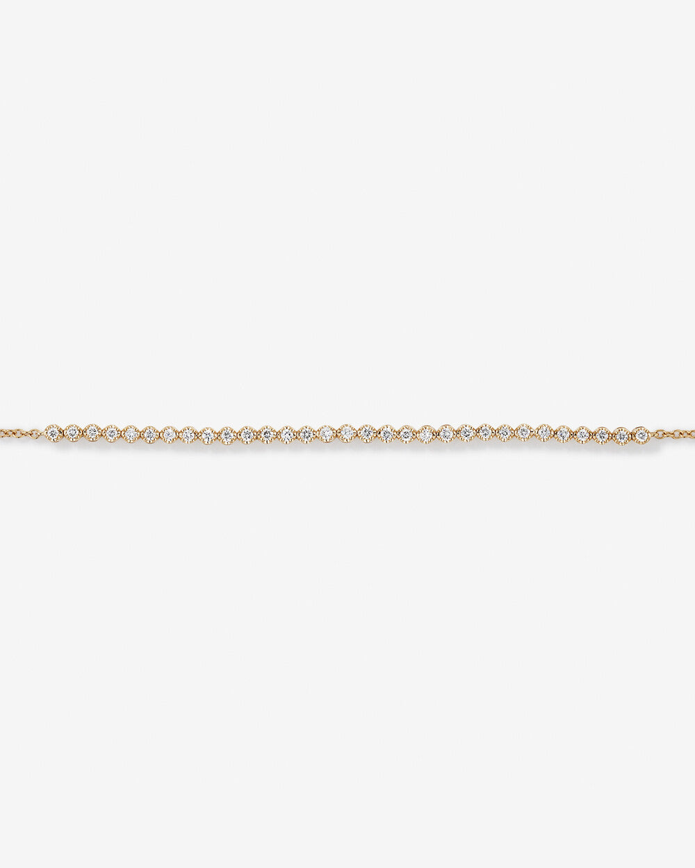 Dainty Lab-Grown Diamond Tennis Bracelet in Yellow Gold