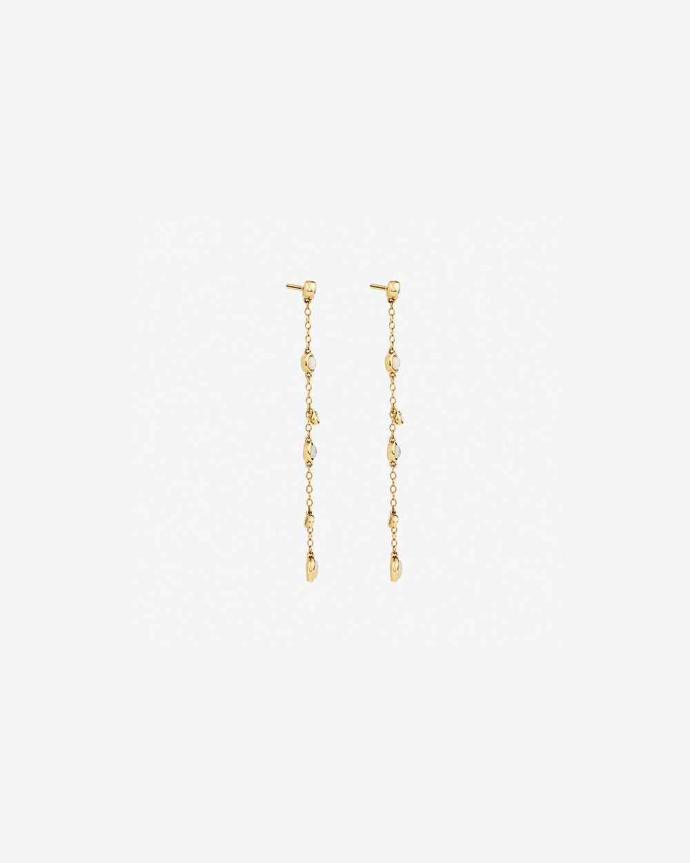 Cascade Lab Grown Diamond Drop Earrings in 18K Yellow Gold My Store