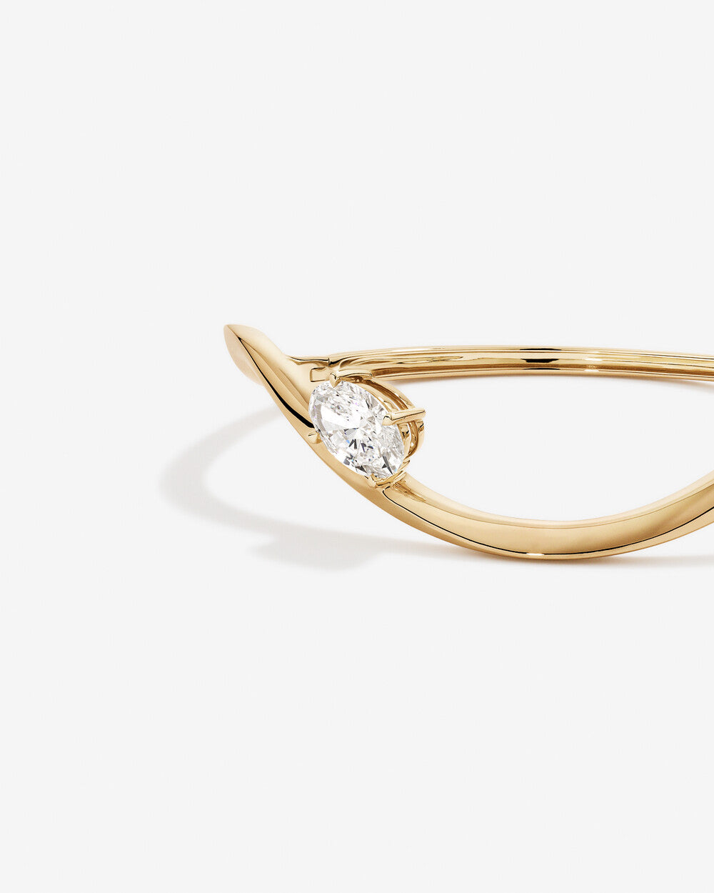 Arc Lab Grown Diamond Bangle Bracelet in 14K Yellow Gold My Store