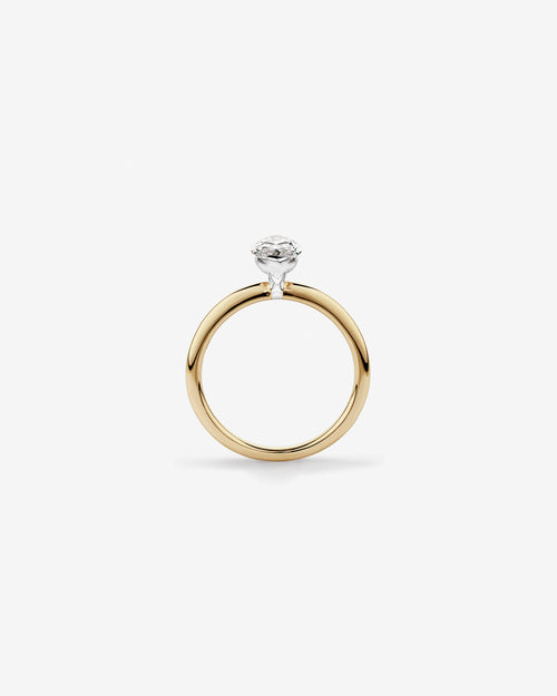 Aurora Marquise Solitaire Diamond Ring in Yellow Gold