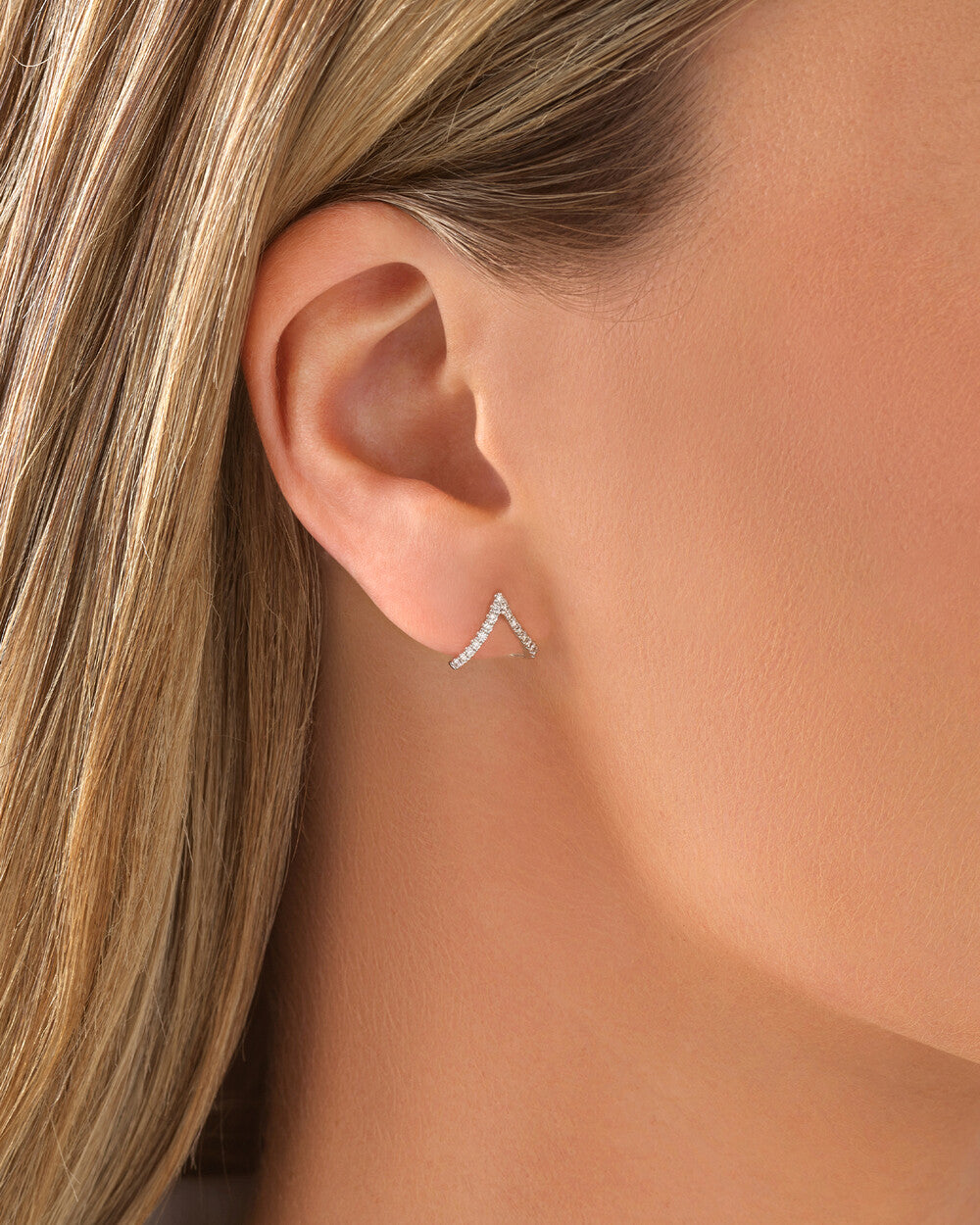 Éclat Lab Grown Diamond Stud Earrings in 14K Yellow Gold My Store