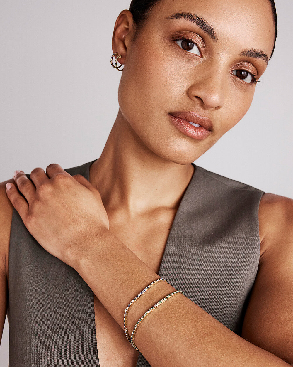 Rivière Lab Grown Diamond Tennis Bracelet in 14K Yellow Gold My Store