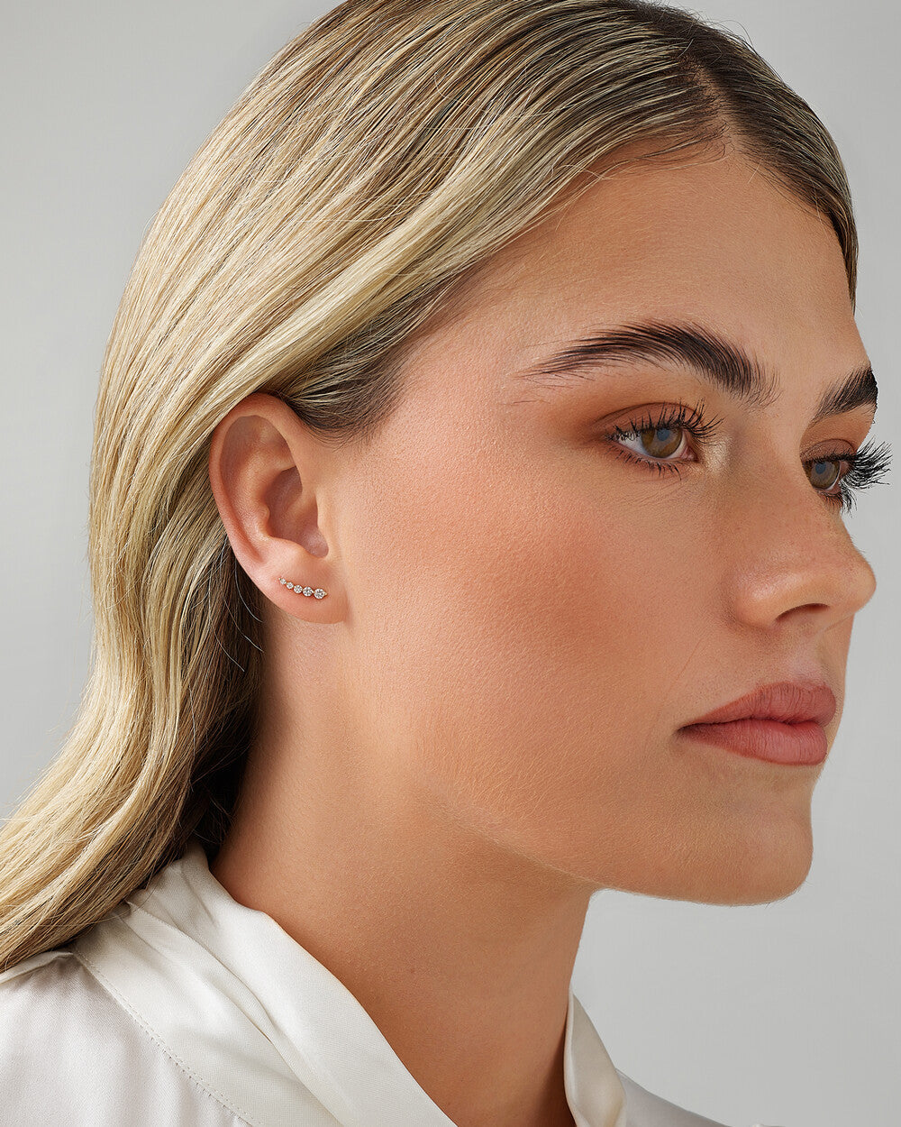 Éclat Lab Grown Diamond Stud Earrings in 14K Yellow Gold My Store