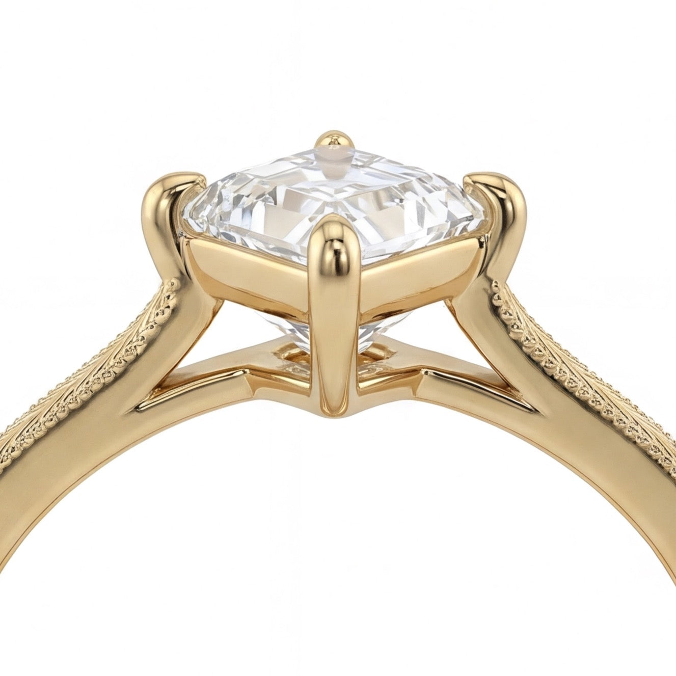 Plume Kite Lab Diamond Ring in Yellow Gold My Store