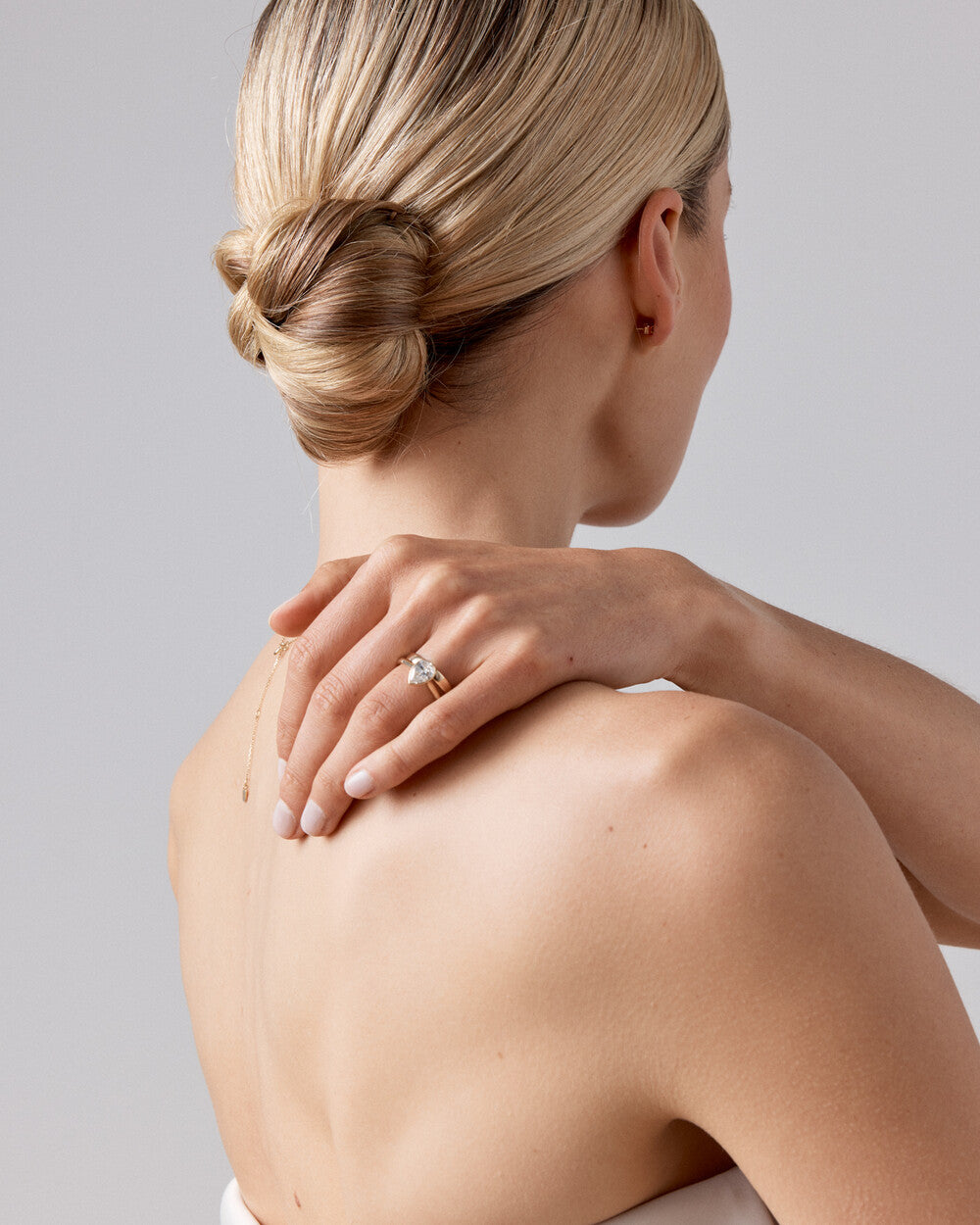 Aurora Pear-Bezel Lab Diamond Ring