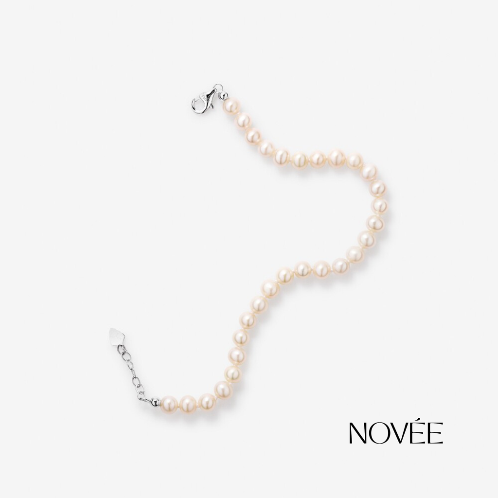 Classic Pearl Bracelet Minimal Elegant Bridal Everyday Gift Jewelry