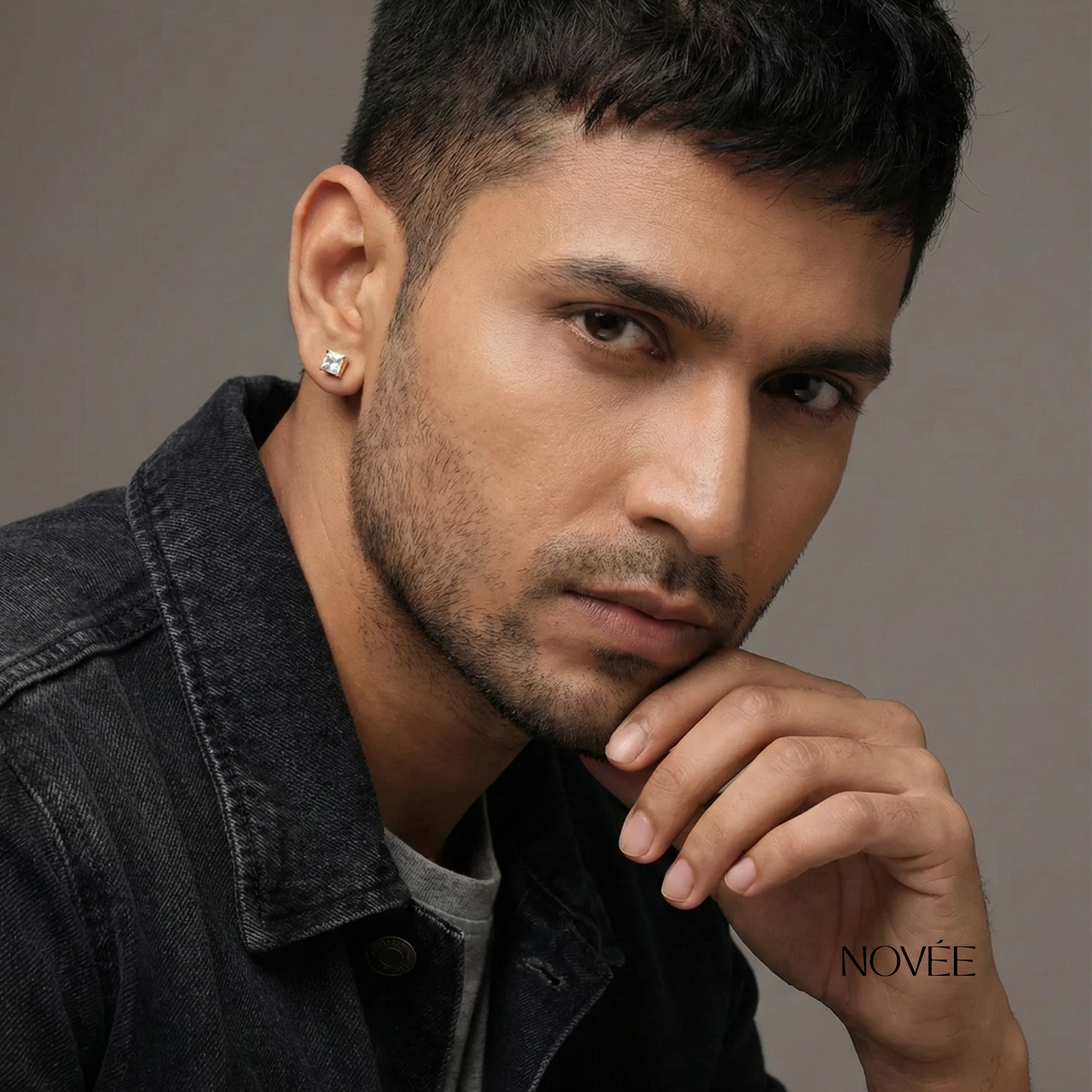 Square Diamond Stud Earrings Classic Minimal Everyday Elegant Gift Jewelry