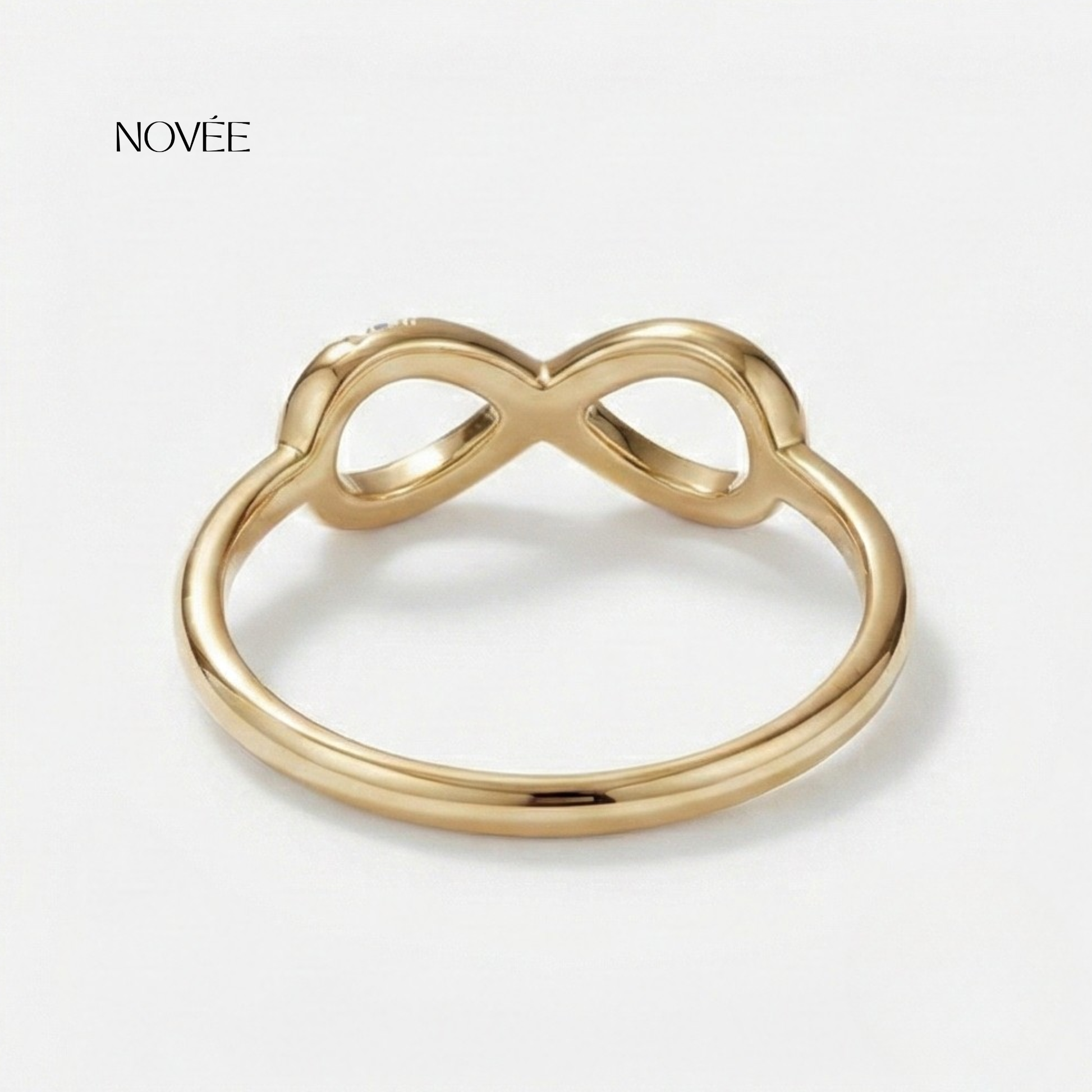 Infinity Diamond Ring Minimal Love Band Gift For Her
