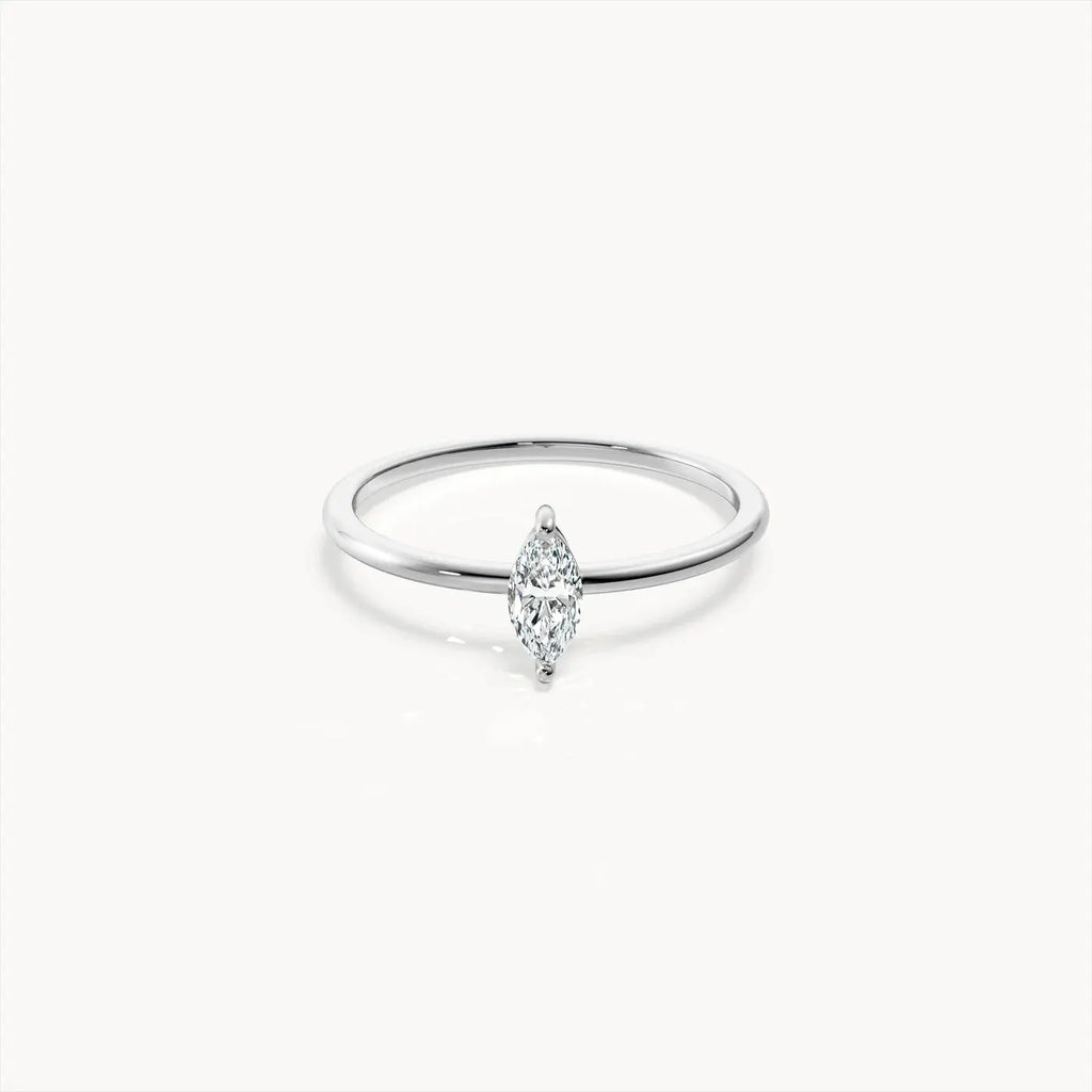 Étoile Marquise Cut Lab Grown Diamond Engagement Ring in 18K Yellow Gold My Store