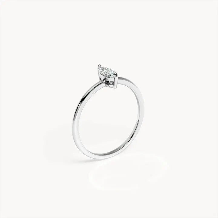 Étoile Marquise Cut Lab Grown Diamond Engagement Ring in 18K Yellow Gold My Store