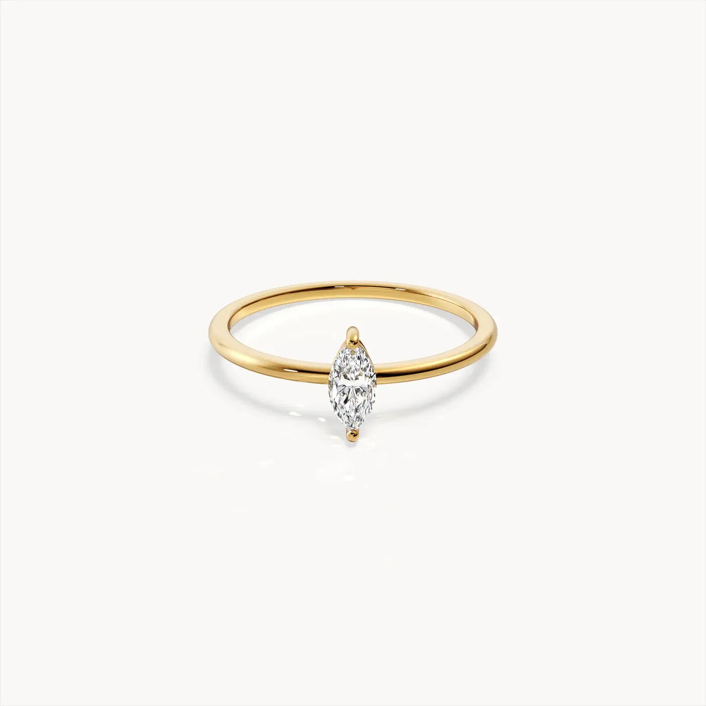 Étoile Marquise Cut Lab Grown Diamond Engagement Ring in 18K Yellow Gold My Store