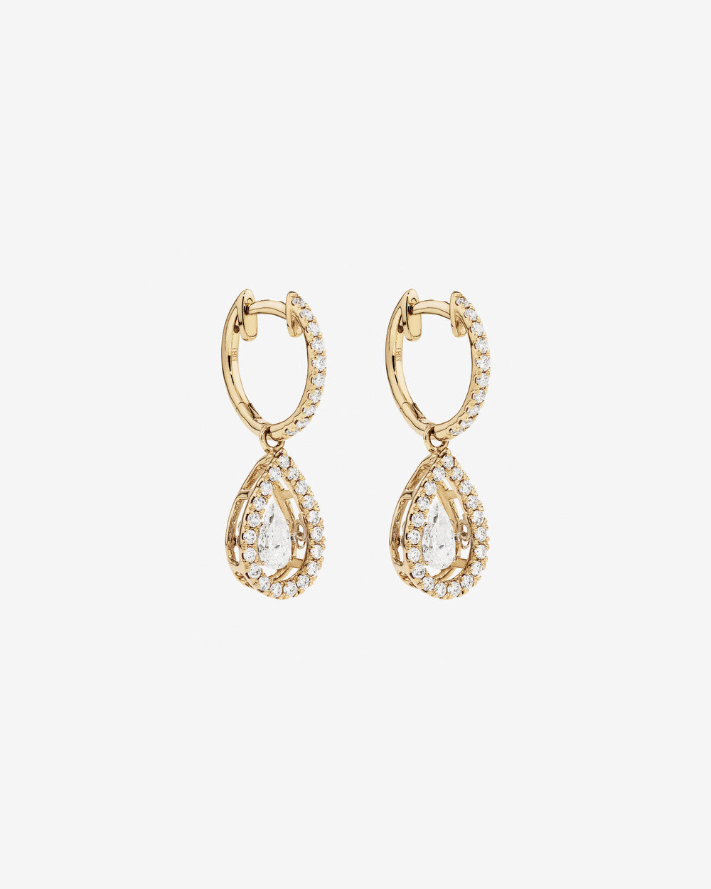 The Royale Pear Radiance Hoops