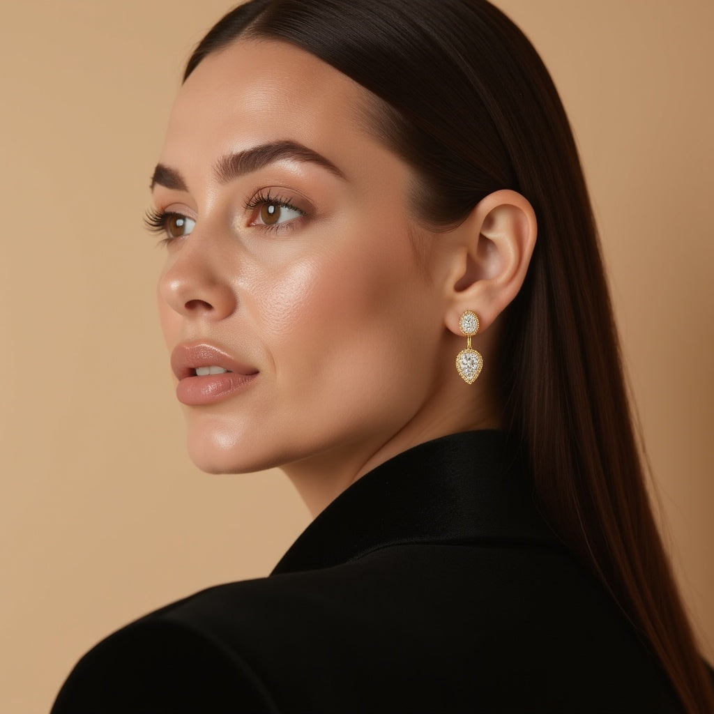 Regal Teardrop Elegance