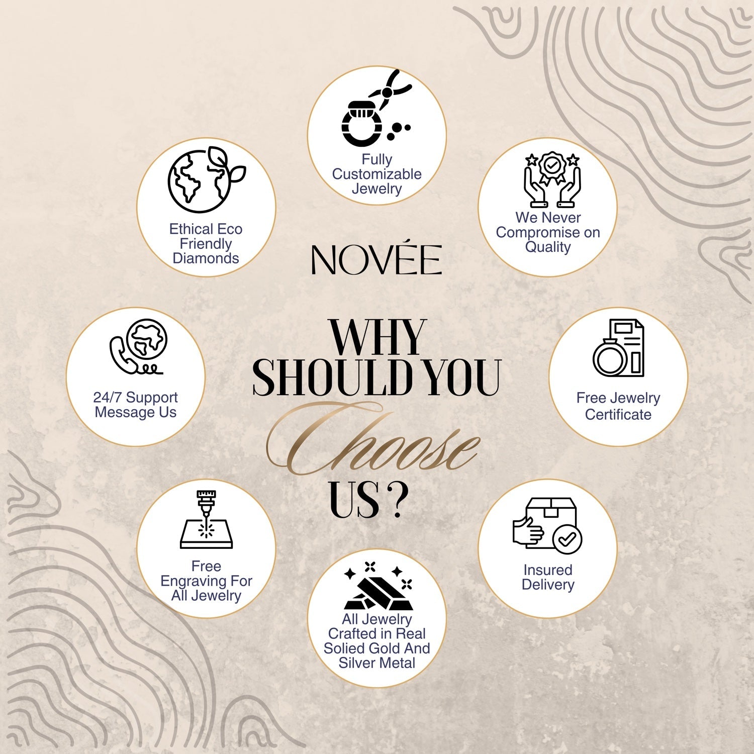 Lumière Round Brilliant Lab Grown Diamond Necklace in 9K Yellow Gold My Store